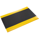 Crown Wear-Bond Comfort-King Pebble Surface Dry Area Anti-Fatigue Mat - 2' x 3', Black/Yellow
